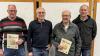 Ehrungen bei der Freiwilligen Feuerwehr in Oberbach: (von links) Winfried Kirchner (50 Jahre Mitgliedschaft), Hermann Lößer, Sigmund Gleißner und Rudolf Martin (alle 60 Jahre).