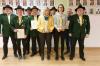 Schützenmeister Heinrich Strobl mit den Geehrten,  Klaus Loebl (50 Jahre), Johannes Heim (40 Jahre), Harald Ott (50 Jahre), Susanne Strobl (Pokal Auflage), Herbert Linz  (Vereinsmeister), Andrea Gehring (Vereinspokal), Alfred Müller (50 Jahre), Michael Ott (50 Jahre).