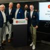 Auf dem Bild (von links): Das alte und neue Präsidium: Robert Aßmann (Vize-Präsident Clubanlagen), Joachim Ruppert (Vize-Präsident Sport), Marcus Traut (Vize-Präsident Jugend), Frank Engel (Vize-Präsident Finanzen), Bernhard May (Präsident Golf Club Würzburg).
