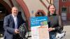 Das Foto zeigt den Sprecher der ILE, Volkachs 1. Bürgermeister Heiko Bäuerlein, mit Theresa Ott, ILE-Umsetzungsbegleitung, die sich auf viele Teilnehmende freuen.