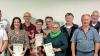 Ehrungen beim TSV Rannungen: Unser Bild zeigt (hinten, von links) Florian Erhard, Roland Kilian, Dorothea Fries, Siegfried Röder und Michael Hobelsberger sowie (vorne, von links) Dominik Hüllmantel, Sigrid Kilian, Marion Nöth, Ingrid Berninger, Alfred Erhard und Oliver Leischner.