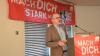 Frank Firsching war Hauptredner bei der Mai-Kundgebung in Bad Neustadt.