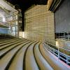 Blick in den Besucherraum des Theaters in Schweinfurt am Mittwoch, 30. April 2025. Das Theater wird derzeit saniert, die Wiedereröffnung des Haupthauses ist für Oktober 2027 geplant. 