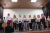 Die jungen Gaumusikanten aus den Orten Sonderhofen, Eichelsee, Rittershausen, Wolkshausen, Gaukönigshofen, Baldersheim, Burgerroth, Gelchsheim und Oellingen.