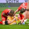 Kevin Müller musste lange behandelt werden.