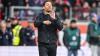 Dirigierte immer wieder vom Spielfeldrand aus: Bayer-Coach Xabi Alonso. Dirigierte immer wieder vom Spielfeldrand aus: Bayer-Coach Xabi Alonso.