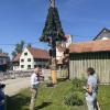 Die Maibaum-Kommission ist mit insgesamt sieben Gruppen in Memmingen und im Unterallgäu unterwegs gewesen. 