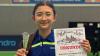 Verdienter Lohn für eine starke Leistung: Zoe Plötz mit Pokal und Urkunde.