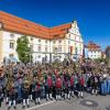 Bürgerfest am Kornhaus Kempten. Die vier Kapellen der Stadt versammelten sich zu einem Gemeinschaftskonzert.