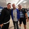 Trainer-Duo mit Legende: HSV-Trainer Merlin Polzin (l), Co-Trainer Loic Favé (r) und Nachwuchsdirektor Horst Hrubesch. Trainer-Duo mit Legende: HSV-Trainer Merlin Polzin (l), Co-Trainer Loic Favé (r) und Nachwuchsdirektor Horst Hrubesch.