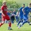 Hannes Bauer (links) und der TSV Trappstadt konnten den FC Bad Kissingen (rechts Fabio Seufert) nicht aufhalten. 