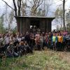Wandergruppe des Rhönklub ZV Rother Kuppe auf der Königsburg.