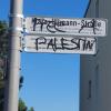Im Stadtteil Frauenland wurde das Schild einer Straßen, die nach der Würzburger Jüdin Klara Ullmann benannt ist, mit dem Schriftzug "Free Palestina" beschmiert.