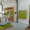 Blick in den Ausstellungsraum des Schnitz-Pavillons. Blick in den Ausstellungsraum des Schnitz-Pavillons.