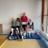 Petra Leiber und die Vorschulkinder.