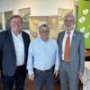 20. Jubiläum des Deutscher Apitherapie-Bund in Bad Königshofen. Eröffnung mit (von links) Kurdirektor Werner Angermüller, Arno Bruder, Präsident und Dritter Bürgermeister Roland Köth.