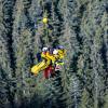 Eine Wanderin ist bei einem Alpinunfall am Mittwoch, 14.5.2025, auf dem Weg von der Garsellaalpe über das Garsellaeck in Richtung Sarojaalpe mit einem Tau gerettet worden.