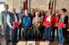 Mitglieder des BRK-Vorstandes gratulieren Helga Fleischer zur Ehrenvorsitzenden des BRK.