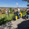 Alicia Staiger und Tim Wölfle fahren mit dem Fahrrad von Marktoberdorf nach Japan. Am Donnerstag sind sie aufgebrochen.