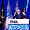 FIFA-Chef Gianni Infantino bei seiner Rede vor dem Kongress des Weltverbandes.