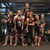Die Sieger der diesjährigen Meisterschaft (von links) Thomas Staab, Denny Krüger, Markus Wabnitz, Marcel Hartmann und Lea Romani.