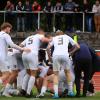 Mit einem klaren 5:0 entschied die Spielvereinigung Kaufbeuren (in weiß) das Derby gegen den SVO Germaringen für sich. Damit spielen die Kaufbeurer auch in der kommenden Saison in der Bezirksliga. 