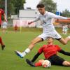 Mit einem klaren 5:0 entschied die Spielvereinigung Kaufbeuren (in weiß) das Derby gegen den SVO Germaringen für sich. Damit spielen die Kaufbeurer auch in der kommenden Saison in der Bezirksliga. 