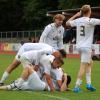 Mit einem klaren 5:0 entschied die Spielvereinigung Kaufbeuren (in weiß) das Derby gegen den SVO Germaringen für sich. Damit spielen die Kaufbeurer auch in der kommenden Saison in der Bezirksliga. 