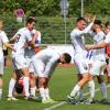 Mit einem klaren 5:0 entschied die Spielvereinigung Kaufbeuren (in weiß) das Derby gegen den SVO Germaringen für sich. Damit spielen die Kaufbeurer auch in der kommenden Saison in der Bezirksliga. 