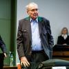Angeklagt: Eduard Lintner, ehemaliger CSU-Abgeordneter aus Unterfranken, vor Prozessbeginn am Oberlandesgericht in München.