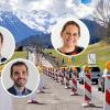 Die Baubranche hofft, dass die neue Bundesregierung ihre Ankündigung wahrmacht und in die Infrastruktur investiert, etwa in Straßensanierungen wie hier bei Fischen. Sie und andere Branchen aus dem Allgäu schauen recht optimistisch auf die wirtschaftliche Entwicklung in den nächsten sechs Monaten. Das haben am Dienstag (von links) Peter Leo Dobler, Julia Zwicker und Björn Athmer von der IHK bekannt gegeben.
