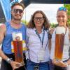 First of all a chuck: organizer Katja Mayer (center) with bright winners. 