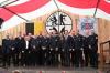 Landrat, Bürgermeisterin, die Führung der Feuerwehr Sömmersdorf und die Kreisbrandinspektion Schweinfurt gratulierten den geehrten Feuerwehrkameraden.