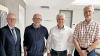 Verabschiedung von zwei amtlichen Tierärzten am Landratsamt Bad Kissingen: Unser Foto zeigt (von links) den stellvertretenden Landrat Gotthard Schlereth, Dr. Georg Bauer, Dr. Eberhard Schmidt sowie Dr. Thomas Koy.