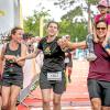 Schwimmen, Radfahren, Laufen ! Neuer Teilnehmerrekord am Baggersee. Rund 700 Sportlerinnen und Sportler nehmen am Sonntag 01.06.25 beim MainCityTriathlon in Schweinfurt teil. Der erste Mann im Ziel Matthias Betz und die erste Frau Julia Skala.