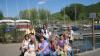 Sie sind eine lustige Reisegruppe, die „Dienstags-Frauen“ aus Kaufbeuren - hier am Kalterer See in Südtirol.