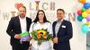 Bürgermeister Stefan Rottmann, Pflegedienstleitung Stefanie Häring, Einrichtungsleitung Thomas Heyland.