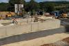Zwischen Stublang und Uetzing wird der Hochbehälter für die neue Trinkwasserversorgung gebaut.