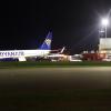 Dieser Ryanair-Flieger musste am Mittwochabend, 4.6.2025, am Flughafen Memmingen außerplanmäßig landen. 