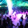 Hier blieb kaum jemand trocken – die Musikkapelle Grünenbach sorgte am ersten Abend ihres Bezirksmusikfests mit einer großen Schaumparty für Stimmung. 