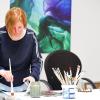 Die Malerin Angelika Steininger im Alten Schlachthof Die Malerin Angelika Steininger im Alten Schlachthof