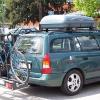 Fahrrad, Fahrradträger, Opel, Auto, Urlaub