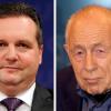 Die Fotokombination zeigt den baden-württembergischen Ministerpräsidenten Stefan Mappus (l, CDU) und den ehemaligen CDU-Generalsekretär Heiner Geißler. Der frühere CDU-Generalsekretär soll im Konflikt um das Bahnprojekt Stuttgart 21 vermitteln.