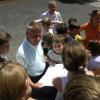 Die Bewertung der Kinder: Helmut Kern im Gespräch mit den Schülern