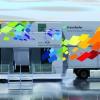 Fraunhofer-Zukunftsmobil informiert vor dem Karlsruher Schloss