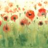 Mohnblumen, ein Aquarellgemälde von Ingrid Mehlert.