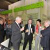 Oberbürgermeister Heinz Fenrich, Ministerpräsident Günther H. Oettinger, Erste Bürgermeisterin Margret Mergen und IHK-Präsident Bern Bechtold beim Besuch des Gemeinschaftsstands des Immobiliennetzwerks Südwest auf der Expo Real in München