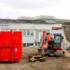 Altes weicht, um Neues entstehen zu lassen. Abriss der Löwen-Automaten Halle an der Haid-und-Neu-Straße in Karlsruhe.