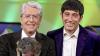 Die Moderatoren Ranga Yogeshwar (rechts) und Frank Elstner mit einem Murmeltier.