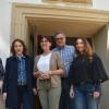 Staatssekretärin Ute Leidig (Mitte) besucht das Uneson Lernfreundehaus in Karlsruhe.